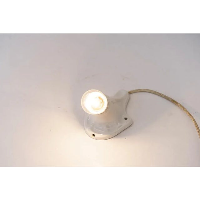 Small Art Deco Porceilain Wall Lamp, Germany, 1920s For Sale - Image 3 of 10