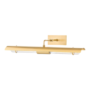 Mitzi Raelynn 2-Light Picture Light, Aged Brass - 22.5"