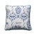 Blue and White Ceramics Butterfly Ribbon Designer Pillow With Down Feather Insert For Sale In Philadelphia - Image 6 of 6