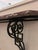 Vintage Wall-Mounted Console Table With Rosso Levanto Marble Top and Wrought Iron Brackets For Sale - Image 4 of 5