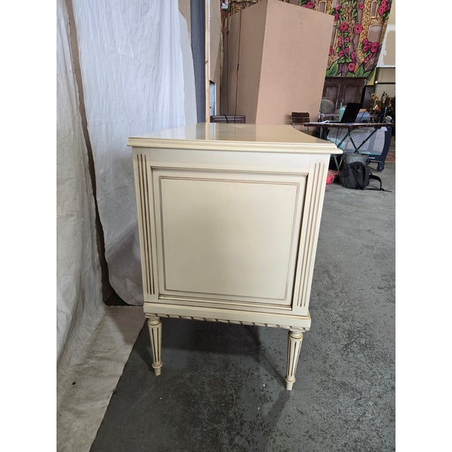Mid 20th Century Mid 20th Century French Neoclassical Painted Three-Drawer Commode For Sale - Image 5 of 10