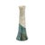 Green Japanese Modern White Green Raku Ceramic Stelo Flow Candle Holders by Laab Milano, Set of 2 For Sale - Image 8 of 13