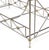 Elegant neoclassical bed frame executed in brushed steel with applied brass detailing, reflecting the refined...