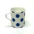 White Mixed Ceramic Polka Dot Mug Curation - Group of 4 For Sale - Image 8 of 8