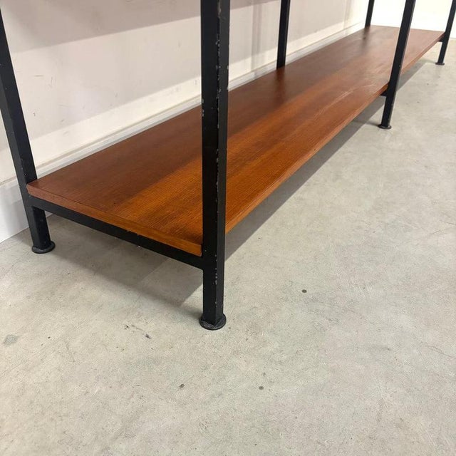 Wood Teak Bookcase or Room Divider, 1960s For Sale - Image 7 of 16