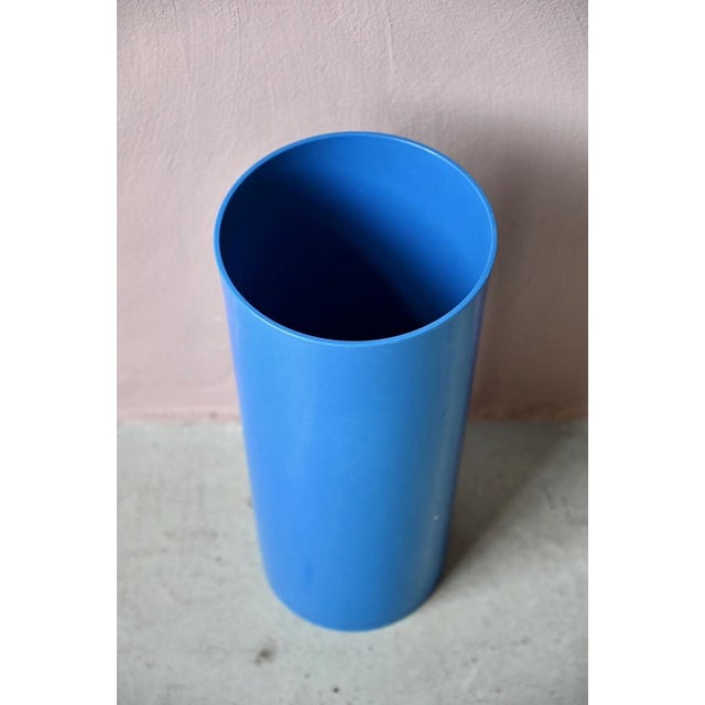 Syla Umbrella Stand in Blue Plastic, 1970s For Sale - Image 4 of 8