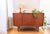 Brown Vintage Danish Teak Cabinet with Bar Section and Sliding Doors from Clausen & Søn, 1960s For Sale - Image 8 of 18
