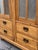 1920s Pine Glazed Bookcase or Storage Cupboard With Four Drawers For Sale - Image 5 of 17