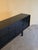 Contemporary Brutalist Belgian Black Lacquered Sideboard, 1970s For Sale - Image 3 of 17