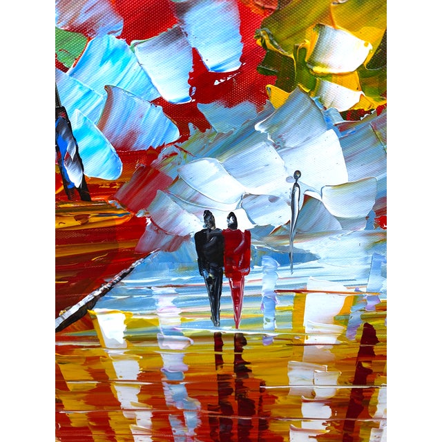 Leonid Afremov Original Oil Painting Large 46" Colorful Impressionism Art Signed For Sale - Image 11 of 14