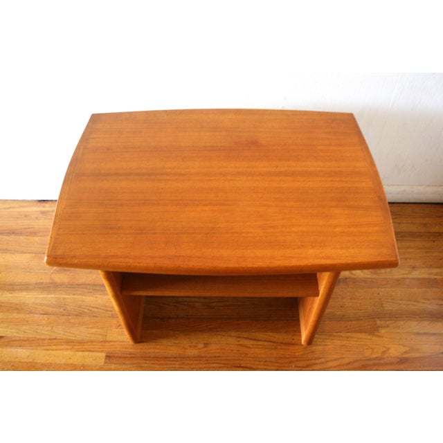Mid Century Scandinavian Style Teak Side Table For Sale - Image 4 of 4