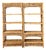 Vintage Woven Rattan Low Etagere - Set of 2 For Sale