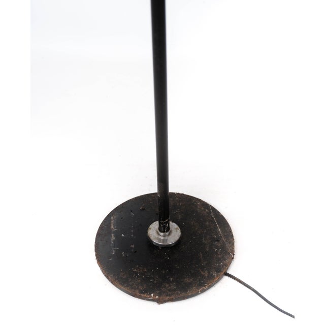 Floor Lamp of Chrome and Black Painted Metal, 1970s For Sale - Image 4 of 8