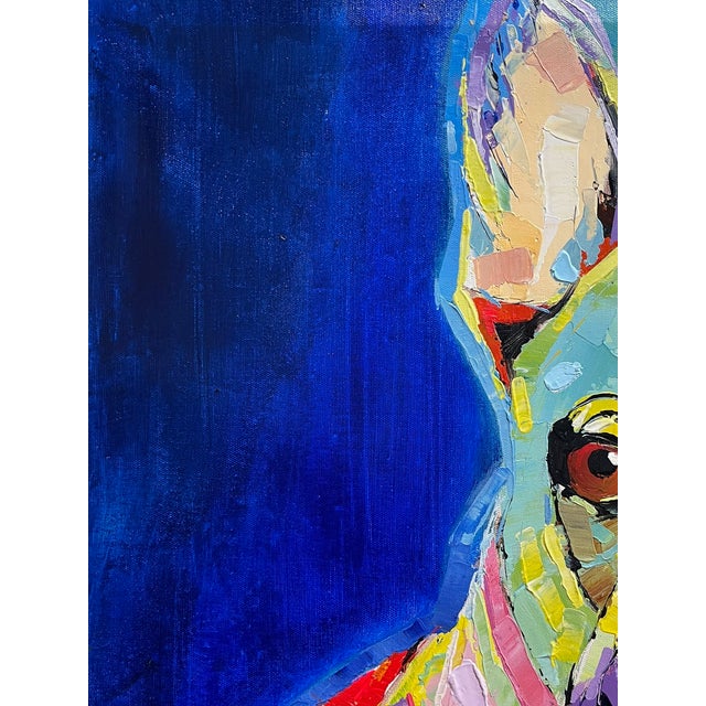 W Biaggi French Bulldog Painting. Large and Colorful. For Sale - Image 4 of 10