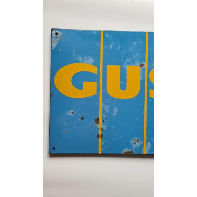 1940s Vintage Enamel Sign, 1950s For Sale - Image 5 of 11