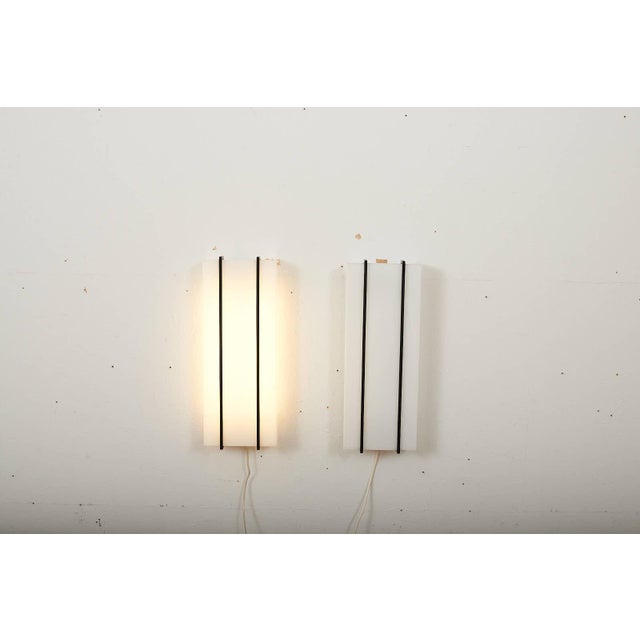Wall Lamps with Metal Holder and Black Metal Trim, Set of 2 For Sale - Image 12 of 16