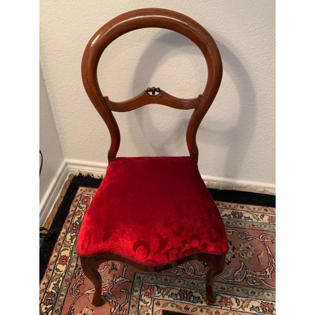 Antique Victorian Balloon Back Chair For Sale - Image 13 of 13