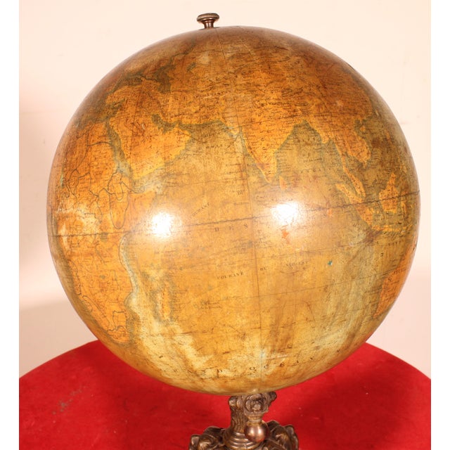 Gold 19th Century Globe from Lebègue For Sale - Image 8 of 11