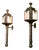 Antique French Brass Carriage Lamps, 1800, Set of 2 For Sale