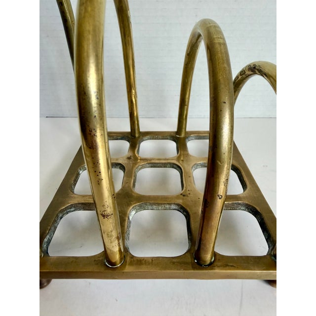 1980s Postmodern Brass Letter Holder by Geary's Beverly Hills For Sale In Los Angeles - Image 6 of 11