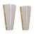 Italian Sconces Brass Acrylic Glass Wall Lights in the style Stilux, 1970s, Set of 2 For Sale - Image 9 of 9