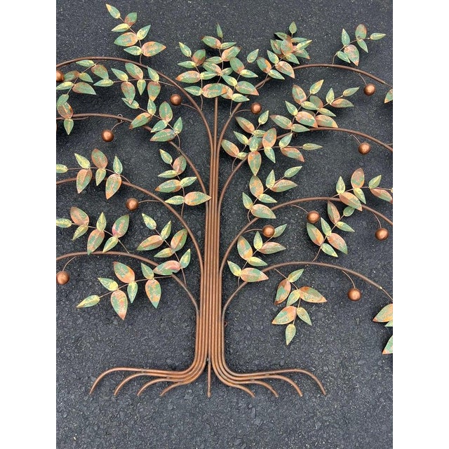 Large Mid Century Mixed Metal Tree of Life Wall Sculpture by Curtis Jere. For Sale - Image 10 of 18