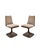 Tulip Padded Chairs in Brown Fiberglass from Felpam, 1970s, Set of 2 For Sale - Image 9 of 9