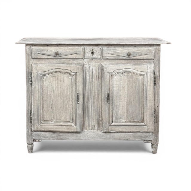 18th Century Directoire Period Country French Whitewashed Buffet For Sale - Image 14 of 14