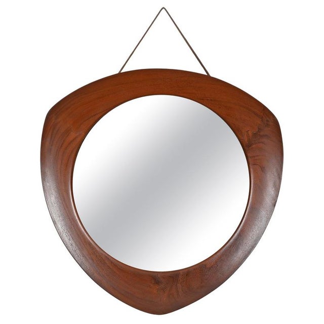 Mid-Century Oscar Mirror in Teak by Campo e Graffi for Home Torino, Italy, 1958 For Sale - Image 18 of 18