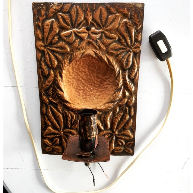 Copper Wall Lamp, 1979 For Sale - Image 10 of 15