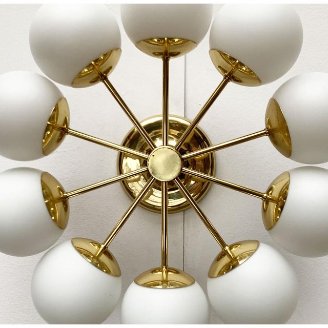 Mid-Century Modern Space Age German Brass Ceiling Lamp from Kaiser Leuchten, 1960s For Sale - Image 15 of 18
