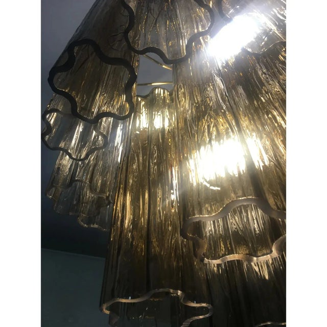 Gold Murano Style Glass Chandelier by Simoeng for Simoeng For Sale - Image 8 of 13