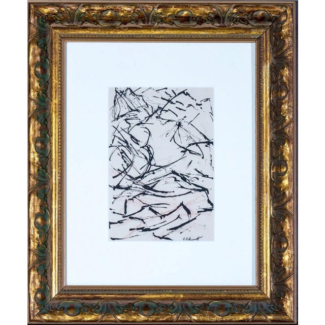 Elizabeth Erlanger Signed Abstract Mixed-Media New York School Modernism For Sale - Image 9 of 10