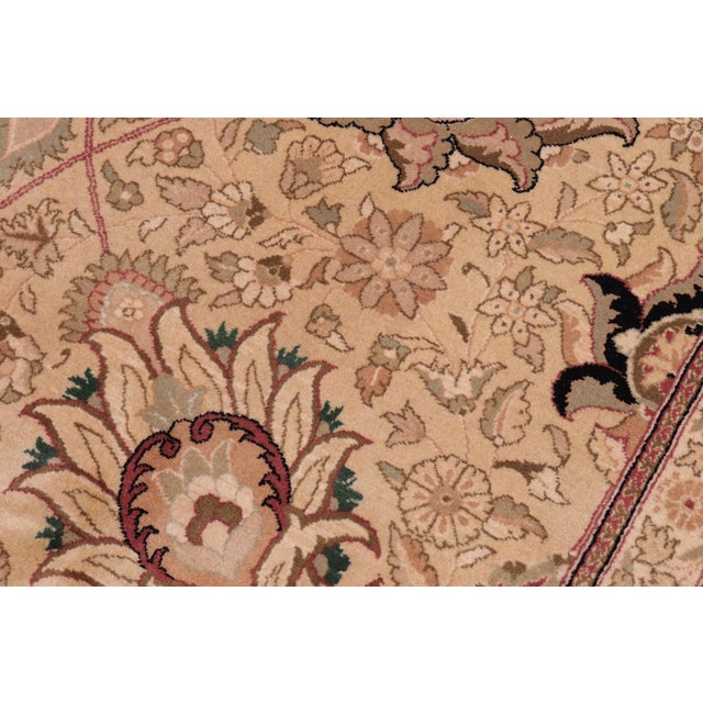 Bohimian Pak-Persian Gold/Black Wool Rug - 10'2'' X 13'11'' For Sale - Image 4 of 8
