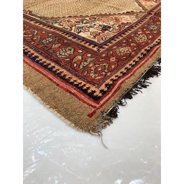 Textile 1900's Antique N.West Persian Rug , 4'6" X 8'10" For Sale - Image 7 of 8