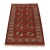 Turkmen Rug 3'3'' X 5' Red Wool Vintage Tribal Hand-Knotted Oriental Carpet For Sale