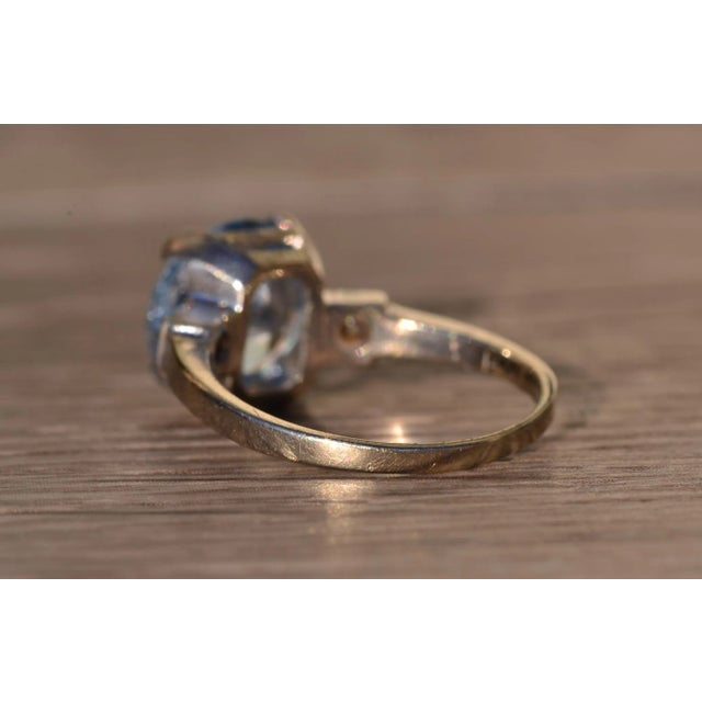 The Eden Isle: Ladies Antique 14K White Gold Ring set with Spinel For Sale In Philadelphia - Image 6 of 11