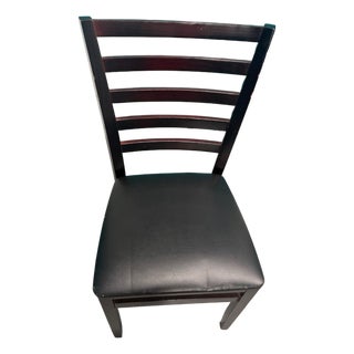 Vintage Padded Wooded Dining Room Folding Chair For Sale