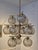 Metal Scandinavian Modern Chandelier in Brass and Grey Glass by Holger Johansson, 1970s For Sale - Image 7 of 17