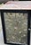 Black Hollywood Regency Lacquered & Mirrored Credenza / Vanity / Desk /Sideboard W/ Pink Marble & Tole Doo For Sale - Image 8 of 11