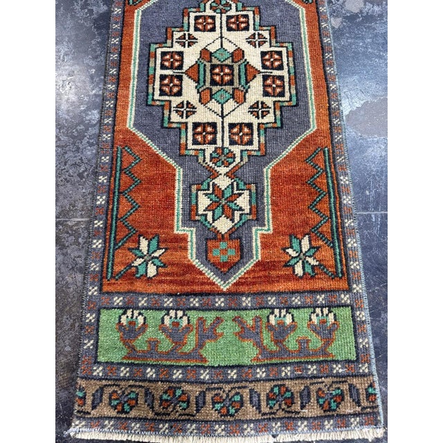 Contemporary Turkish Yastik Rug 1'4" x 3'6" For Sale - Image 3 of 5