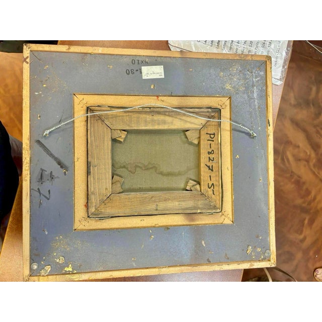 Textile Vintage European-Style Still Life Oil Painting of Fruit, Signed “Therese”, C. 1983, Gilt Frame For Sale - Image 7 of 7