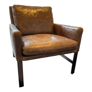 Nikon Leather Chair by Rowe Furniture For Sale
