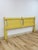 Farmhouse Vintage Cottagecore Painted Yellow King Headboard Eclectic Hollywood Regency For Sale - Image 3 of 13