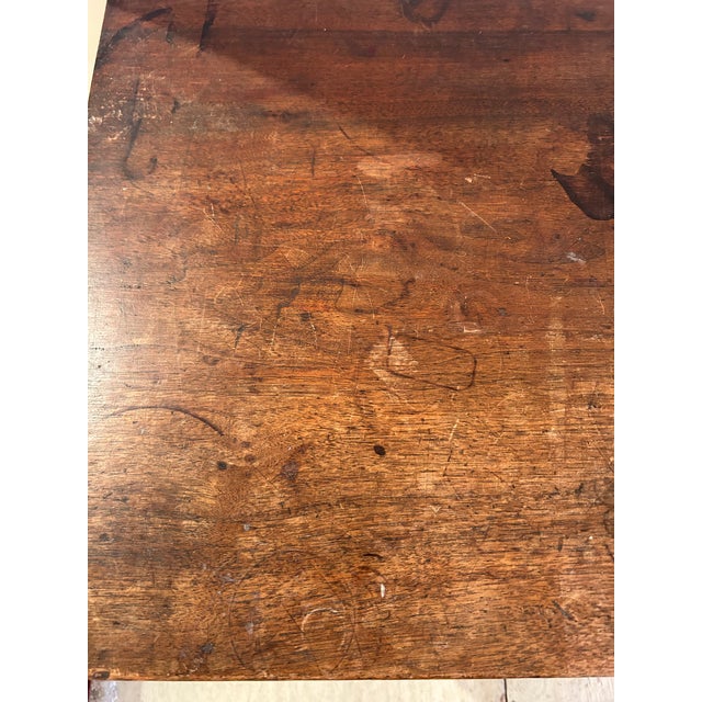 1930s Antique Rustic Side Table With Single Drawer For Sale - Image 5 of 14