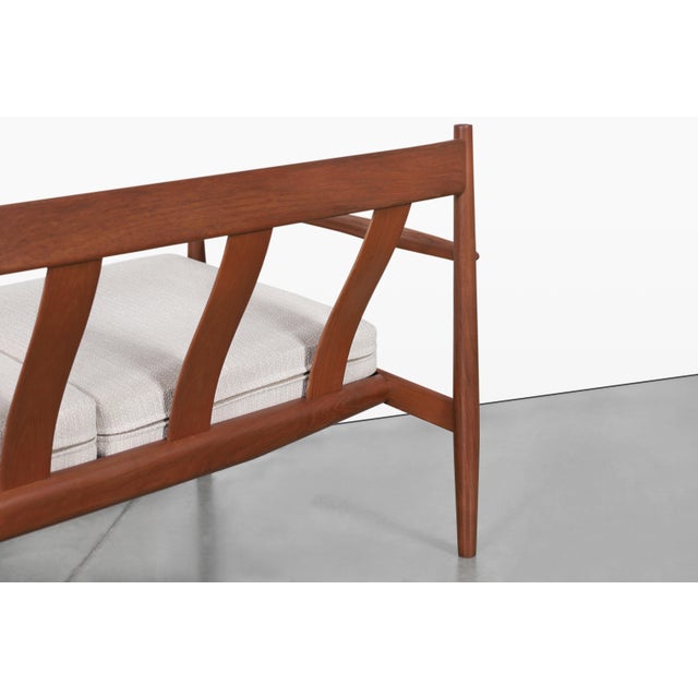 Danish Modern Teak Sofa by Grete Jalk for France and Son, 1960s For Sale - Image 12 of 14