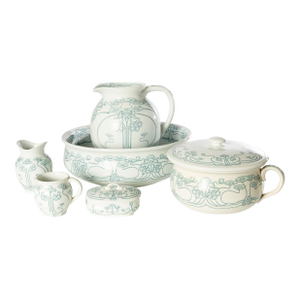 Early 20th Century Cauldon England Art Nouveau Chamber Set - Six Piece