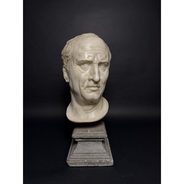 Marble head of Marcus Tullius Cicero, late 18th century, Italy. This portrait is characterized by the great expressiveness...