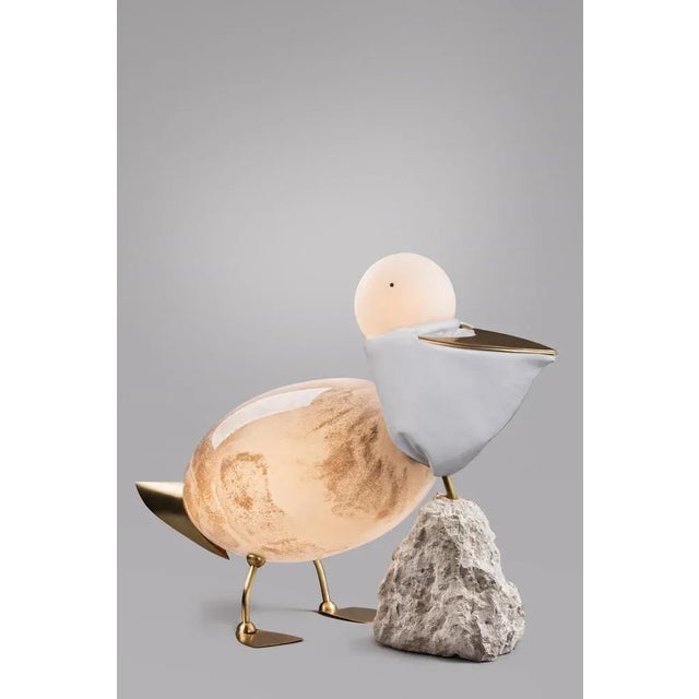 Pelican Floor Lamp by Ludovic Clément D'Armont For Sale - Image 6 of 7