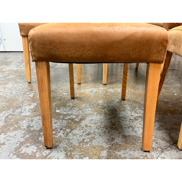Modern Parsons-Style Dining Chairs, Set of Five For Sale - Image 9 of 12